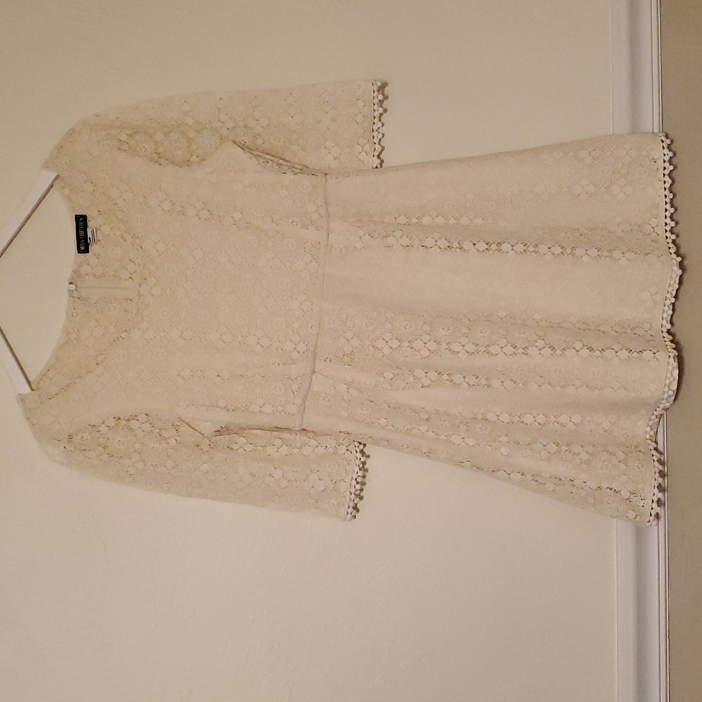 Cream Lace Dress